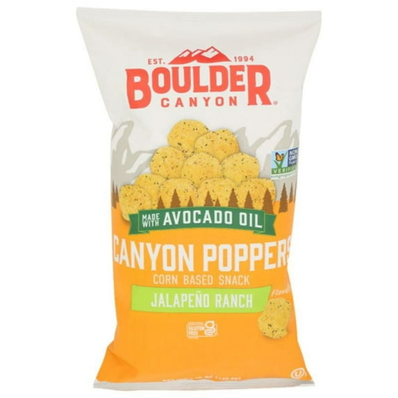 Boulder Canyon Jalapeno Ranch Canyon Poppers 5.25 oz Pack of 2