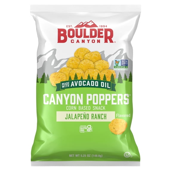 Boulder Canyon Jalapeno Ranch Canyon Poppers, 5.25oz Bag