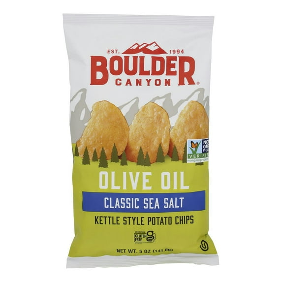 Boulder Canyon Kettle Chips Olive Oil Natural 5 oz (Pack Of 12)