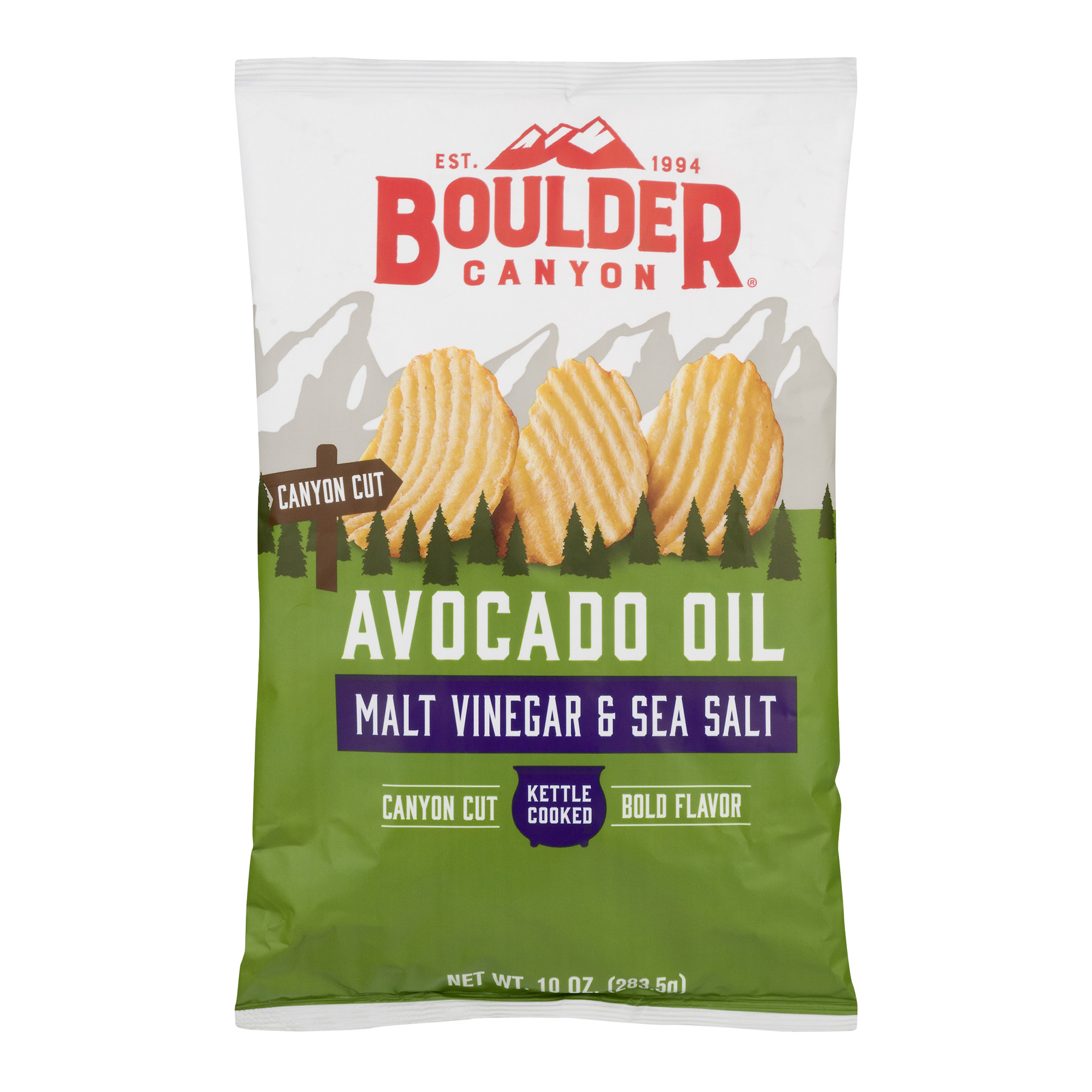 Boulder Canyon Kettle Cooked Potato Chips, Canyon Cut Avocado Oil Malt