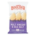 thumbnail image 1 of Boulder Canyon Kettle Cooked Potato Chips Malt Vinegar & Sea Salt 5 oz Pack of 4, 1 of 3