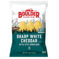 thumbnail image 1 of Boulder Canyon Kettle Style Potato Chips Sharp White Cheddar 6 oz Pack of 3, 1 of 1