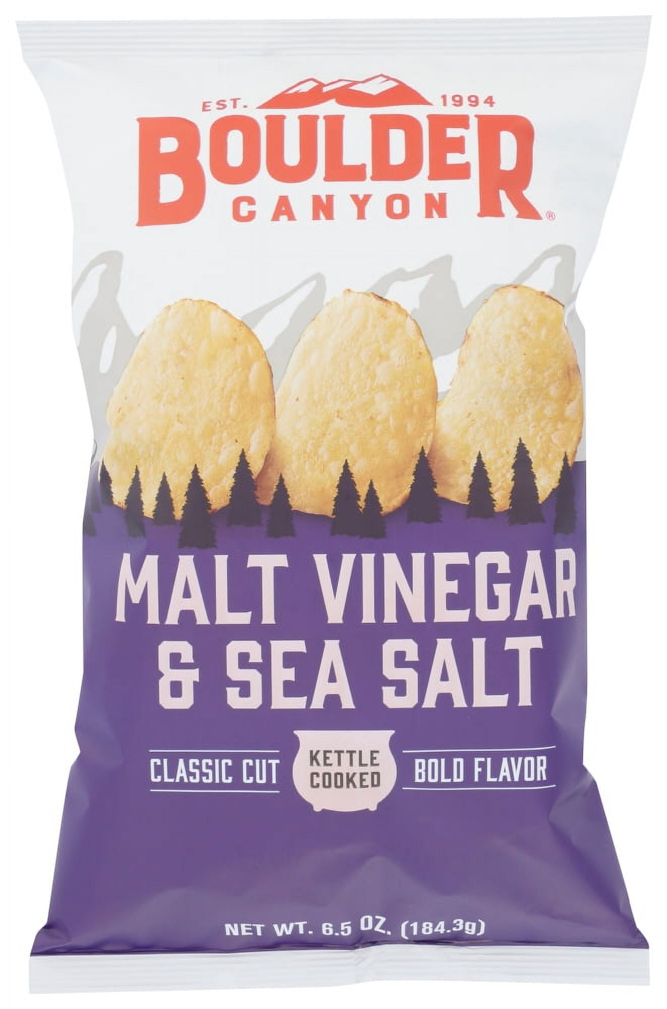 Boulder Canyon Natural Foods Malt Vinegar & Sea Salt Kettle Cooked