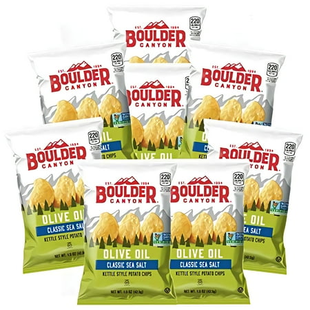 Boulder Canyon Olive Oil Sea Salt Kettle Chip 1.5 oz. | 8 Ct