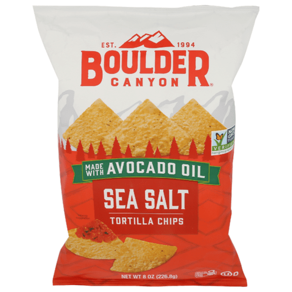 Boulder Canyon Sea Salt Tortilla Chips With Avocado Oil 8 oz
