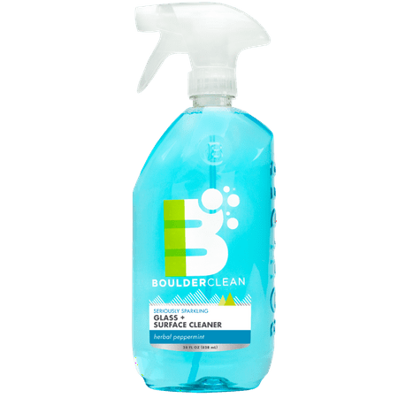 Boulder Clean Glass + Surface Cleaner, Herbal Peppermint, 28 oz