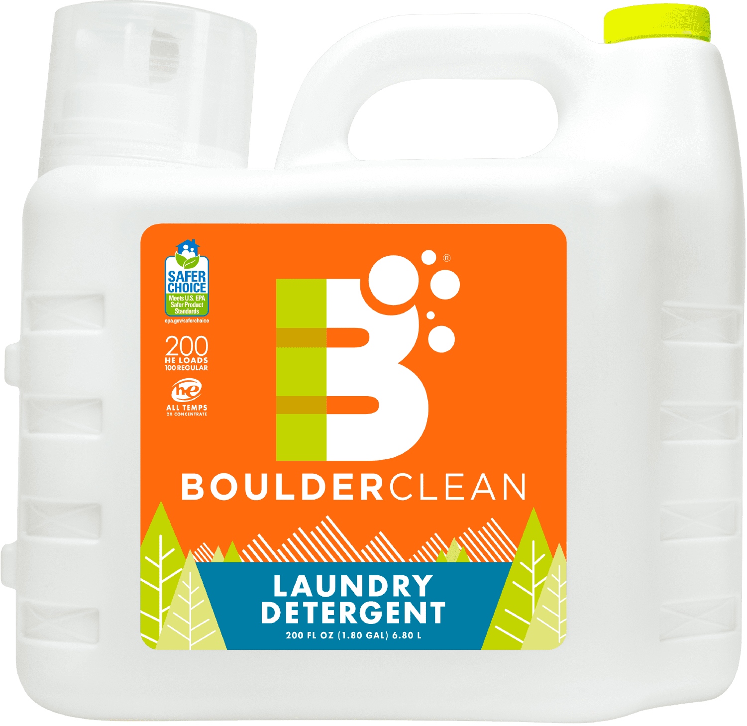 Boulder Clean Laundry Detergent, Citrus Breeze, 200 oz