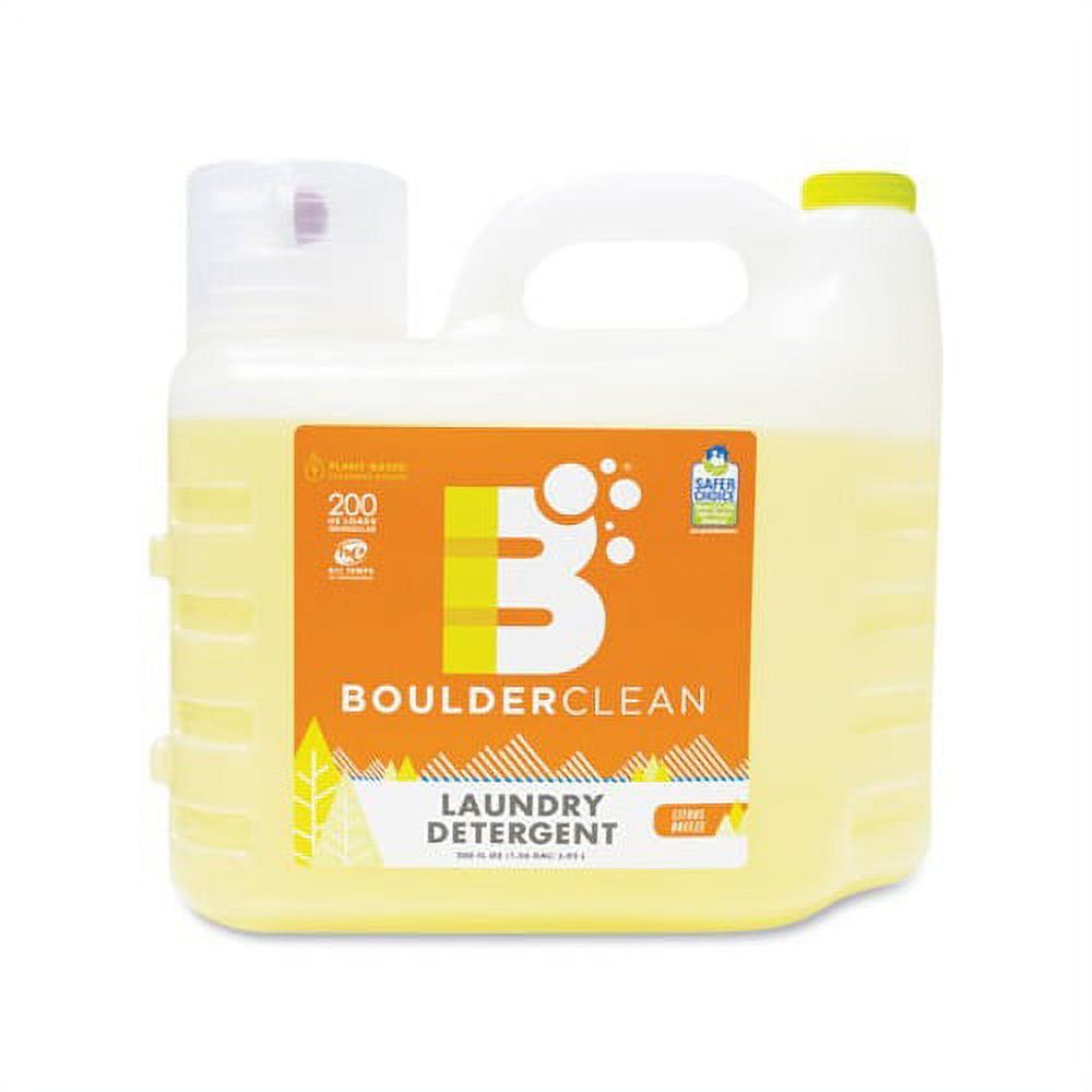 Boulder Clean Liquid Laundry Detergent Citrus Breeze, 200 HE Loads, 200 oz Bottle