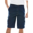 thumbnail image 1 of Boulder Creek By Kingsize Men's Big & Tall  12" Side Elastic Denim Cargo Shorts, 1 of 6