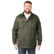 بولدر كريك بواسطة Kingsize Mens Big & Tall 9 Pocket Twill Utility Jacket