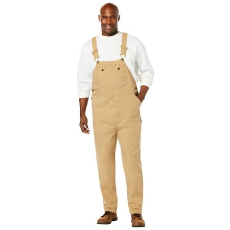 Boulder Creek By Kingsize Men's Big & Tall Denim Overalls