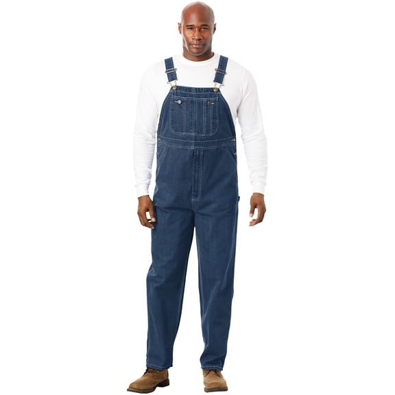 Boulder Creek By Kingsize Men's Big & Tall Denim Overalls