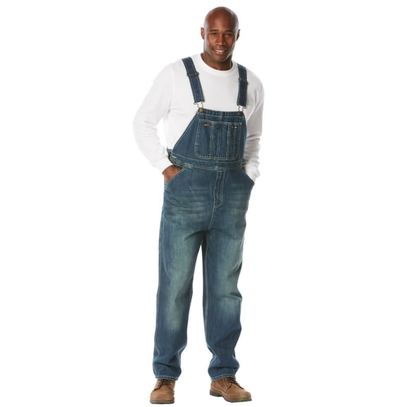 Boulder Creek By Kingsize Men's Big & Tall  Denim Overalls