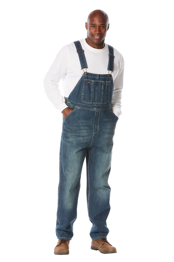 By Kingsize Men's Big & Tall  Denim Overalls