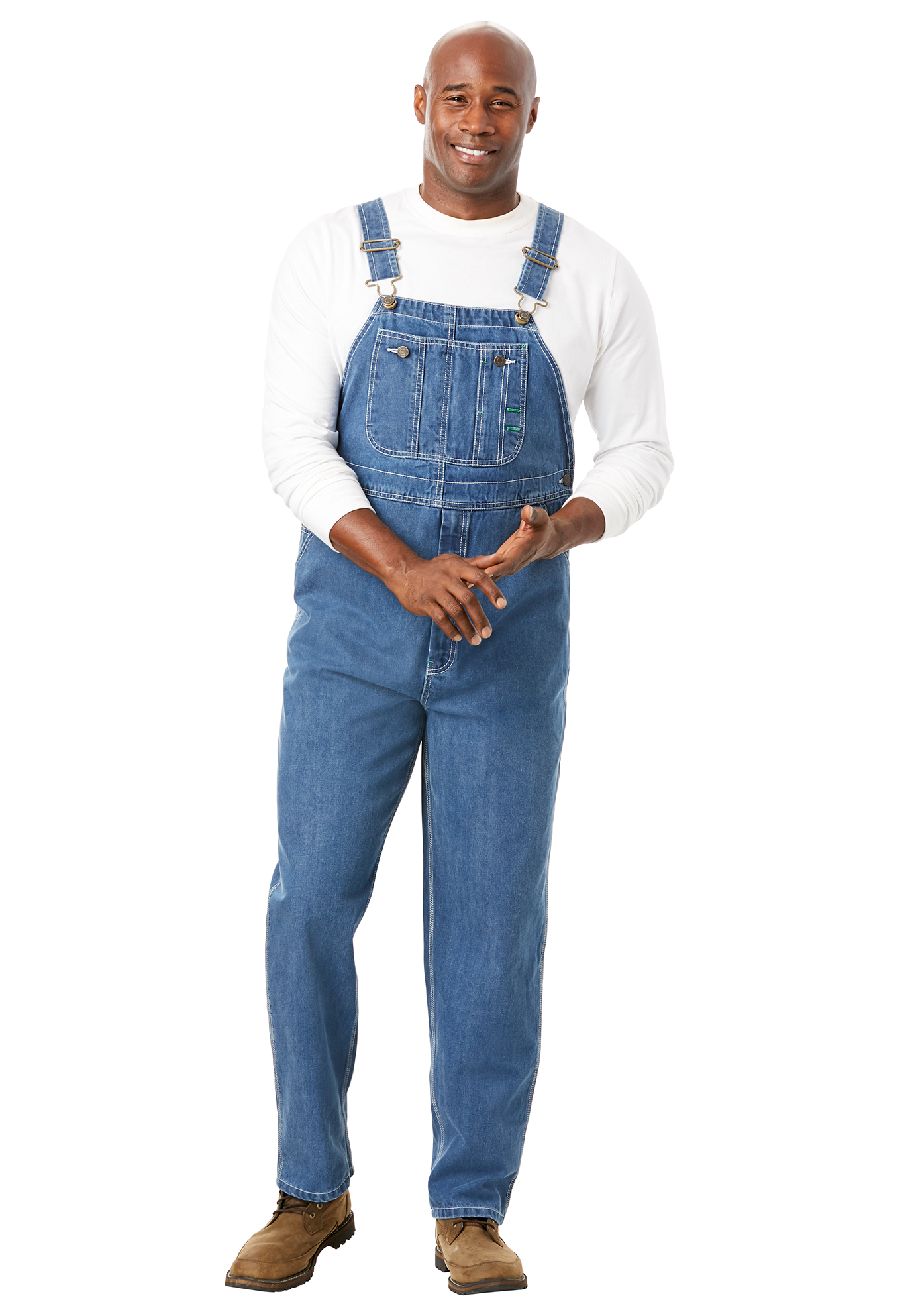 Big Men's 100 Cotton Stonewashed Denim Bib Overall