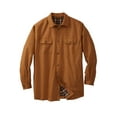 thumbnail image 1 of Boulder Creek By Kingsize Men's Big & Tall Flannel-Lined Twill Shirt Jacket, 1 of 4