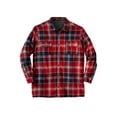 thumbnail image 1 of Boulder Creek By Kingsize Men's Big & Tall Fleece-Lined Flannel Shirt Jacket, 1 of 3