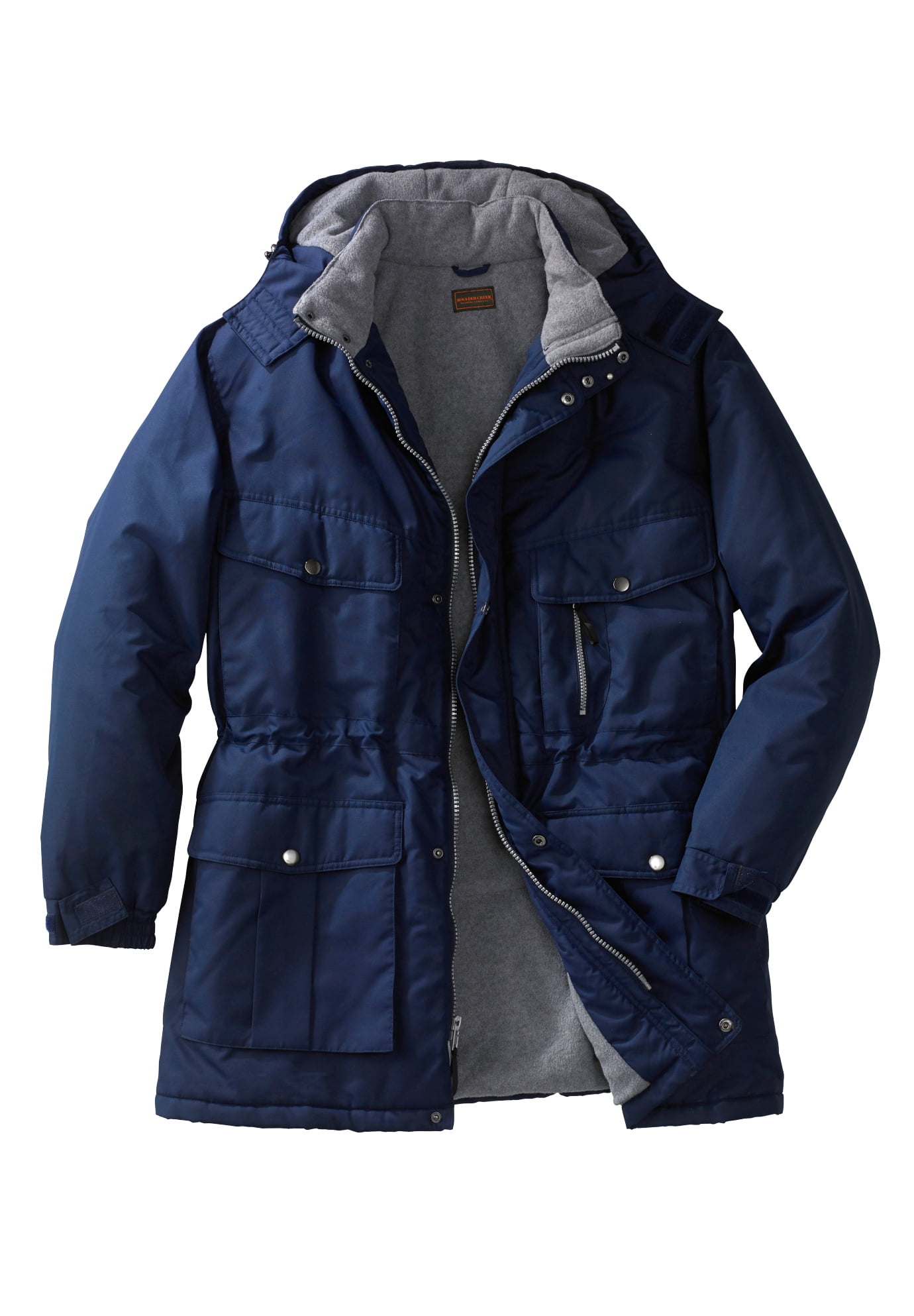 Boulder Creek By Kingsize Men's Big & Tall Fleece-Lined Parka With ...