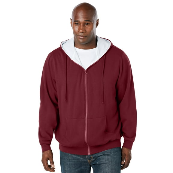 Boulder Creek By Kingsize Men's Big & Tall  Full-Zip Thermal Hoodie