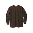 thumbnail image 1 of Boulder Creek By Kingsize Men's Big & Tall Heavyweight Crewneck Long-Sleeve Pocket T-Shirt, 1 of 2