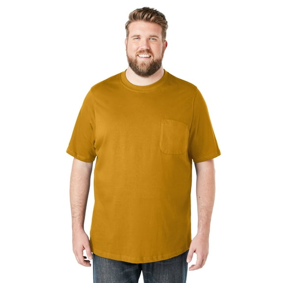 Boulder Creek By Kingsize Men's Big & Tall  Heavyweight Crewneck Pocket T-Shirt