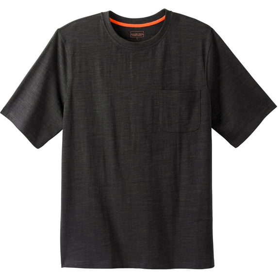 Boulder Creek By Kingsize Men's Big & Tall Heavyweight Crewneck Pocket T-Shirt