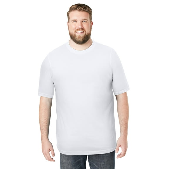 Boulder Creek By Kingsize Men's Big & Tall Heavyweight Jersey Crewneck T-Shirt