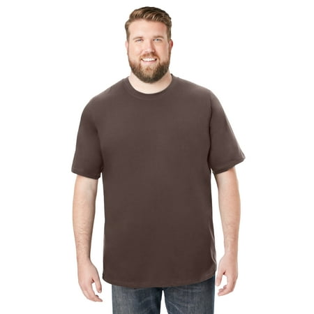 Boulder Creek By Kingsize Men's Big & Tall Heavyweight Jersey Crewneck T-Shirt