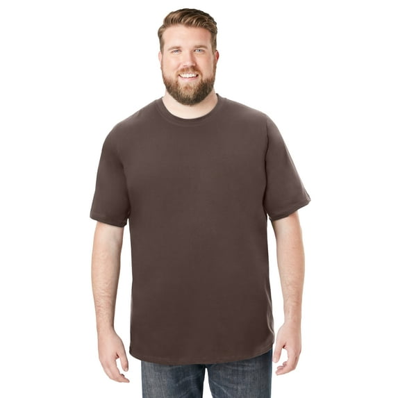 Boulder Creek By Kingsize Men's Big & Tall Heavyweight Jersey Crewneck T-Shirt