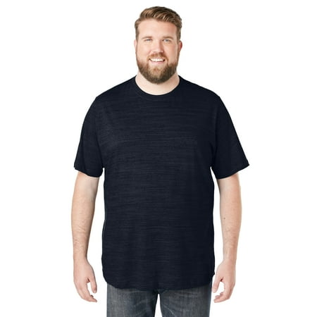 Boulder Creek By Kingsize Men's Big & Tall Heavyweight Jersey Crewneck T-Shirt