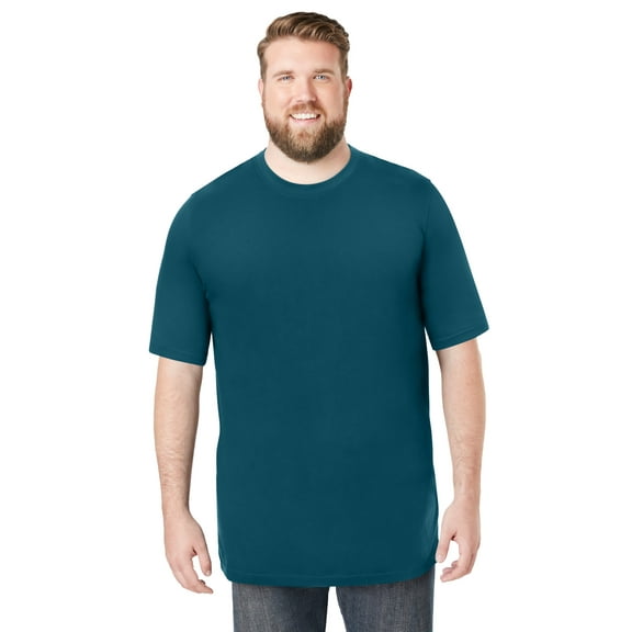 Boulder Creek By Kingsize Men's Big & Tall Heavyweight Jersey Crewneck T-Shirt