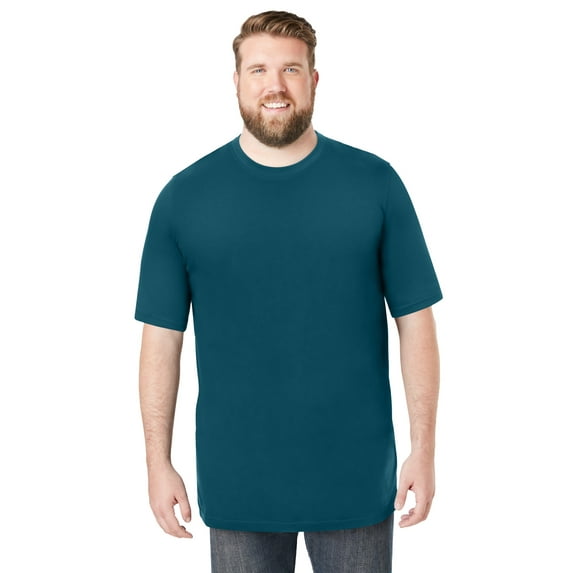 Boulder Creek By Kingsize Men's Big & Tall Heavyweight Jersey Crewneck T-Shirt