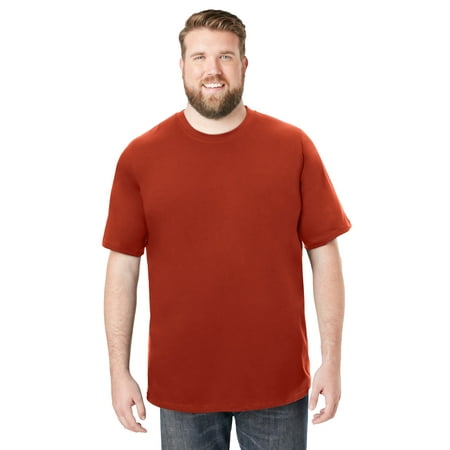 Boulder Creek By Kingsize Men's Big & Tall Heavyweight Jersey Crewneck T-Shirt