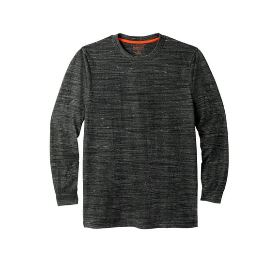 Boulder Creek By Kingsize Men's Big & Tall ™ Heavyweight Long-Sleeve No Pocket Crewneck Tee