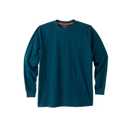 Boulder Creek By Kingsize Men's Big & Tall Heavyweight Long-Sleeve No Pocket Crewneck Tee