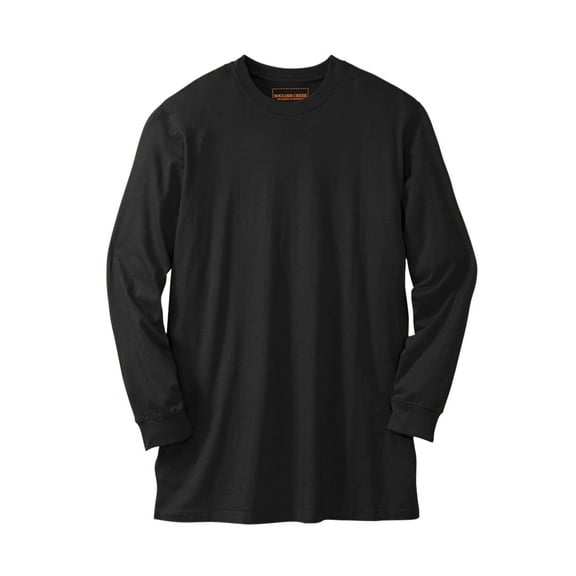 Boulder Creek By Kingsize Men's Big & Tall ™ Heavyweight Long-Sleeve No Pocket Crewneck Tee
