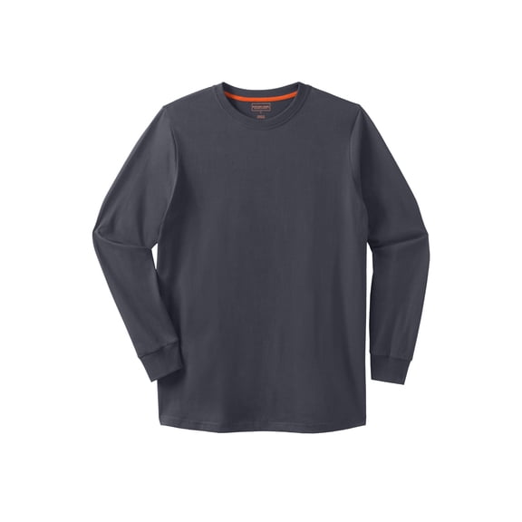 Boulder Creek By Kingsize Men's Big & Tall Heavyweight Long-Sleeve No Pocket Crewneck Tee