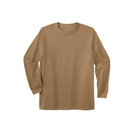 Boulder Creek By Kingsize Men's Big & Tall Heavyweight Long-Sleeve No Pocket Crewneck Tee
