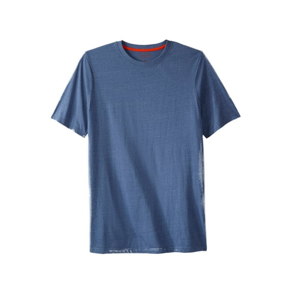 Boulder Creek By Kingsize Men's Big & Tall Heavyweight Longer-Length Crewneck T-Shirt