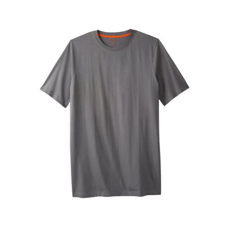 Boulder Creek By Kingsize Men's Big & Tall Heavyweight Longer-Length Crewneck T-Shirt