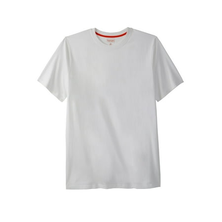 Boulder Creek By Kingsize Men's Big & Tall Heavyweight Longer-Length Crewneck T-Shirt