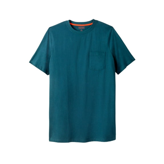 Boulder Creek By Kingsize Men's Big & Tall Heavyweight Longer-Length Pocket Crewneck T-Shirt