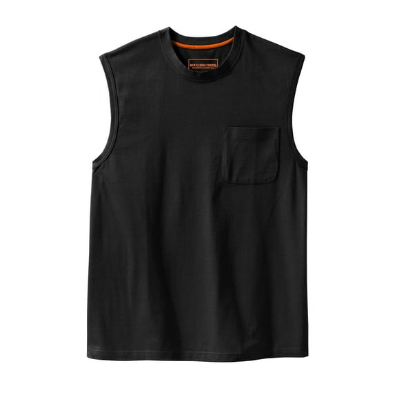 Boulder Creek By Kingsize Men's Big & Tall Heavyweight Pocket Muscle Tee Shirt