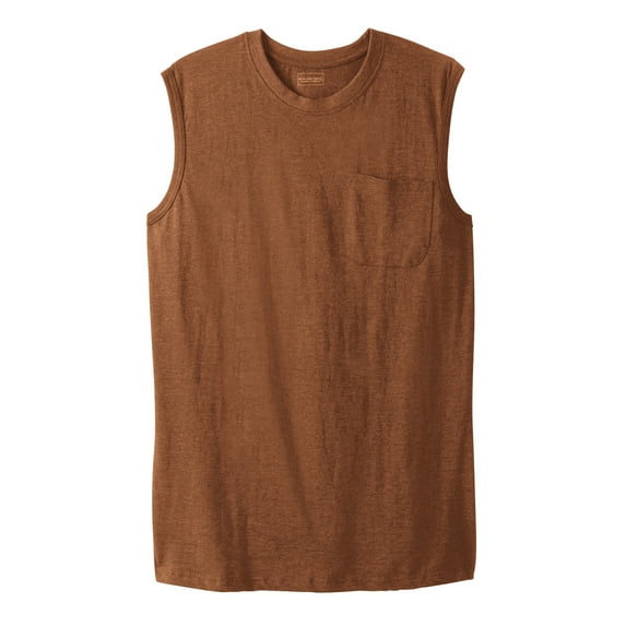 Boulder Creek By Kingsize Men's Big & Tall Heavyweight Pocket Muscle Tee Shirt