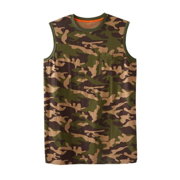Boulder Creek By Kingsize Men's Big & Tall Heavyweight Pocket Muscle Tee Shirt