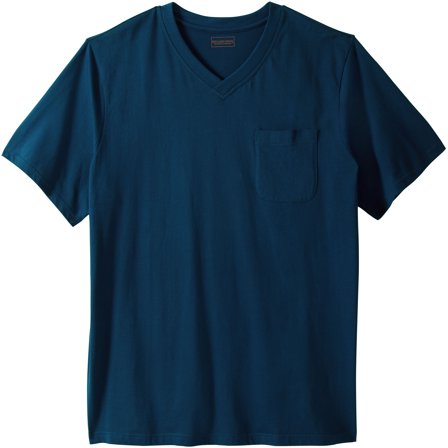 Boulder Creek By Kingsize Men's Big & Tall  Heavyweight Pocket V-Neck Tee