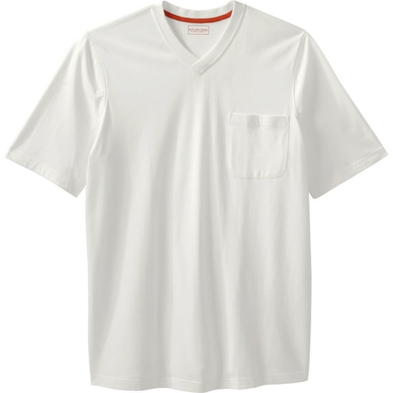 Boulder Creek By Kingsize Men's Big & Tall Heavyweight Pocket V-Neck Tee