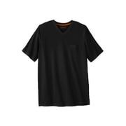 Boulder Creek By Kingsize Men's Big & Tall Heavyweight Pocket V-Neck Tee