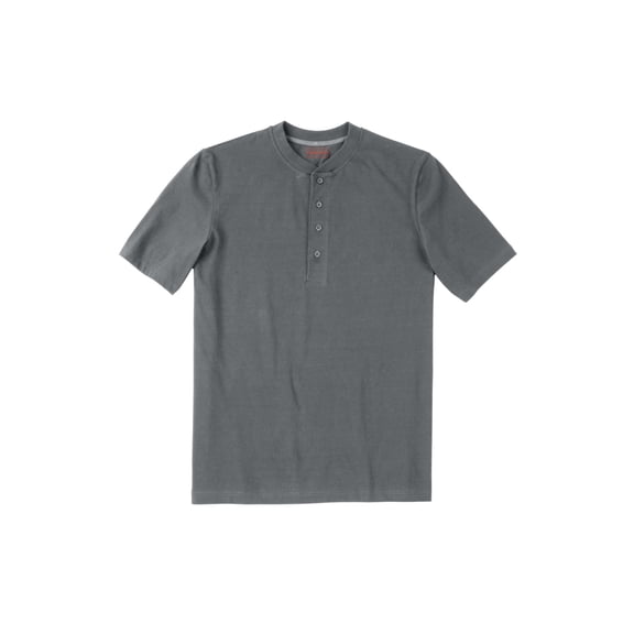 Boulder Creek By Kingsize Men's Big & Tall Heavyweight Short-Sleeve Henley Shirt