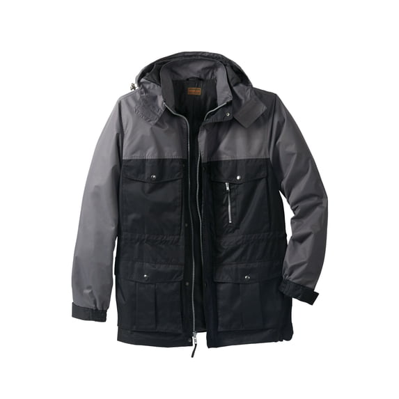 Boulder Creek By Kingsize Men's Big & Tall Lightweight Expedition Parka Coat